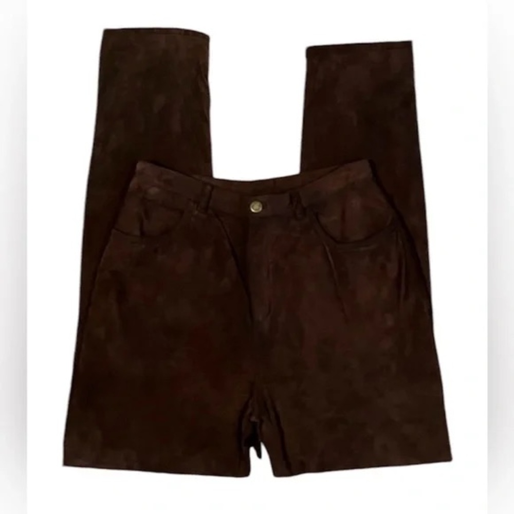 Brown Suede Pants